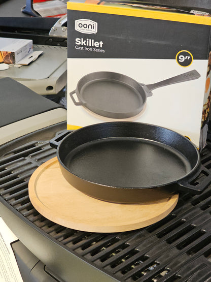Sartén Ooni Skillet de Hierro Fundido 9”