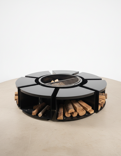 Fogón Thor + Banquitos leñeros